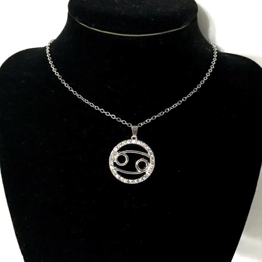 Cancer zodiac necklace